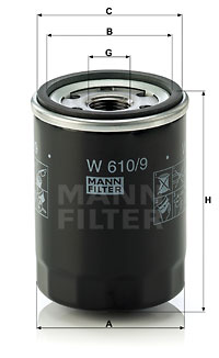 Oil Filter W 610/9