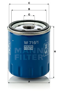 Oil Filter W 716/1