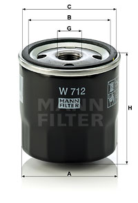 Oil Filter W 712