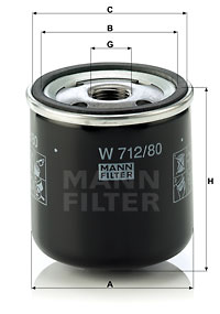 Oil Filter W 712/80