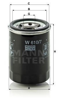Oil Filter W 610/7